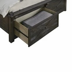 Buy ⭐ King A-AMERICA Sun Valley Platform Storage Bed With Integrated Bench 👏 -Beds Shop detail2AAME606