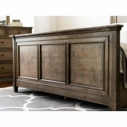 New ✨ King Abbyson Fontana Weathered Oak Panel Bed 👍 -Beds Shop detail2ABBY1565
