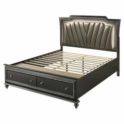 Outlet 🌟 California King Acme Furniture Kaitlyn Platform Bed 🎁 -Beds Shop detail2ACM4241