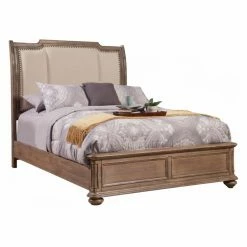 Discount π California King Alpine Furniture Melbourne Upholstered Sleigh Bed - French Truffle π 9 Discount π California King Alpine Furniture Melbourne Upholstered Sleigh Bed - French Truffle π -Beds Shop detail2ALPE332