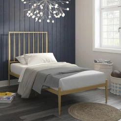 Best Sale ✨ Queen DHP Giulia Modern Metal Platform Bed ❤️ -Beds Shop detail2AMW1493