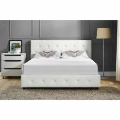 Outlet 😉 King DHP Dakota Tufted Platform Bed 🔥 -Beds Shop detail2AMW864