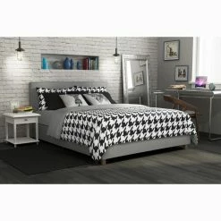 Wholesale 👍 Queen DHP Maddie II Upholstered Platform Bed 👍 -Beds Shop detail2AMW962