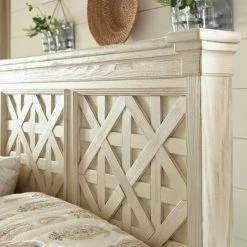 Flash Sale 😉 California King Signature Design By Ashley Bolanburg Panel Bed ✨ -Beds Shop detail2ASHY3240