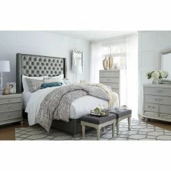 Cheap 🔥 California King Signature Design By Ashley Coralayne Upholstered Low Profile Bed 👍 -Beds Shop detail2ASHY3245