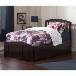 Cheapest 🔔 Full/Double AFI Furnishings Richmond Platform Bed With Matching Foot Board ✔️ -Beds Shop detail2ATF899
