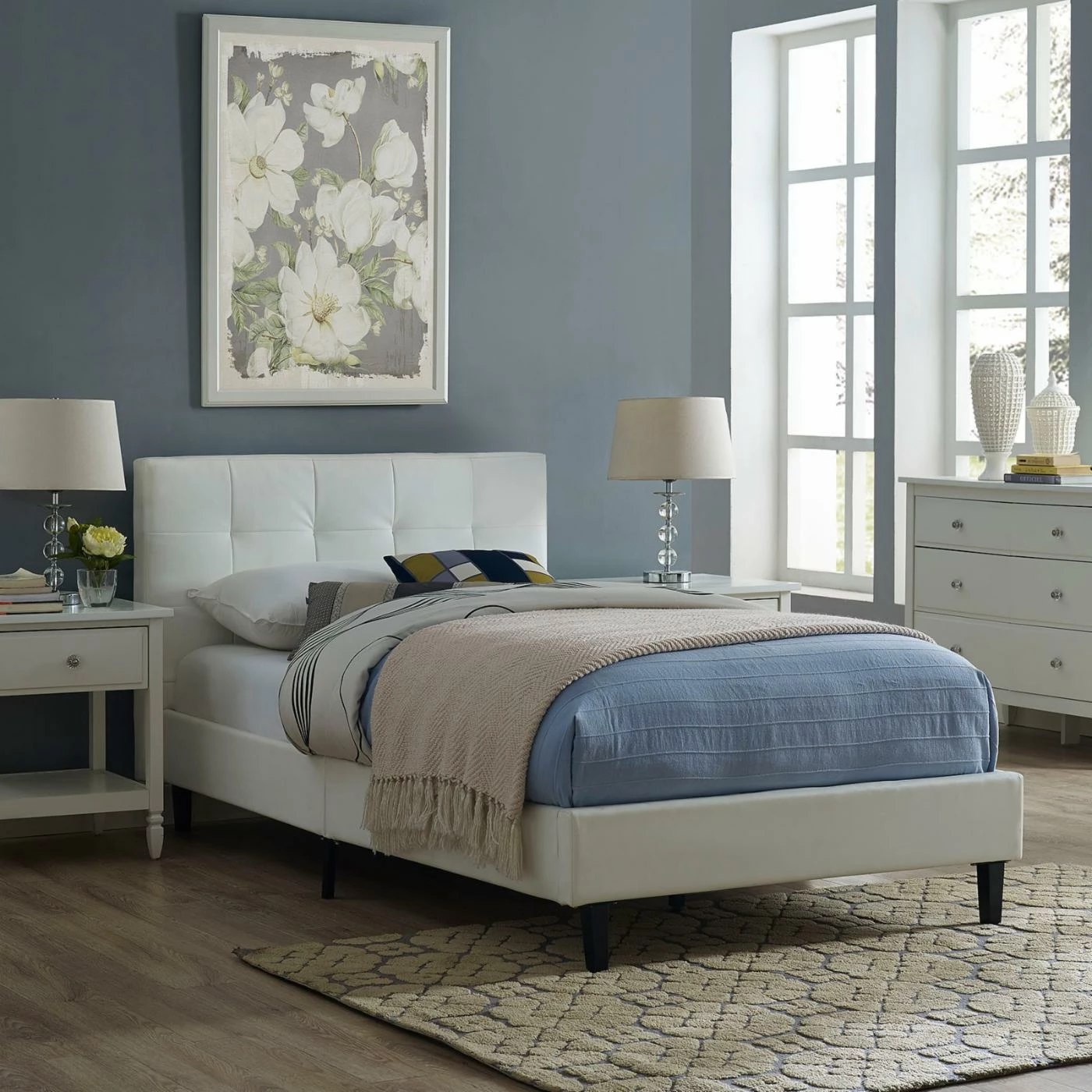 Cheap β Queen Modway Linnea Faux Leather Upholstered Platform Bed π 6 Cheap β Queen Modway Linnea Faux Leather Upholstered Platform Bed π - Image 4