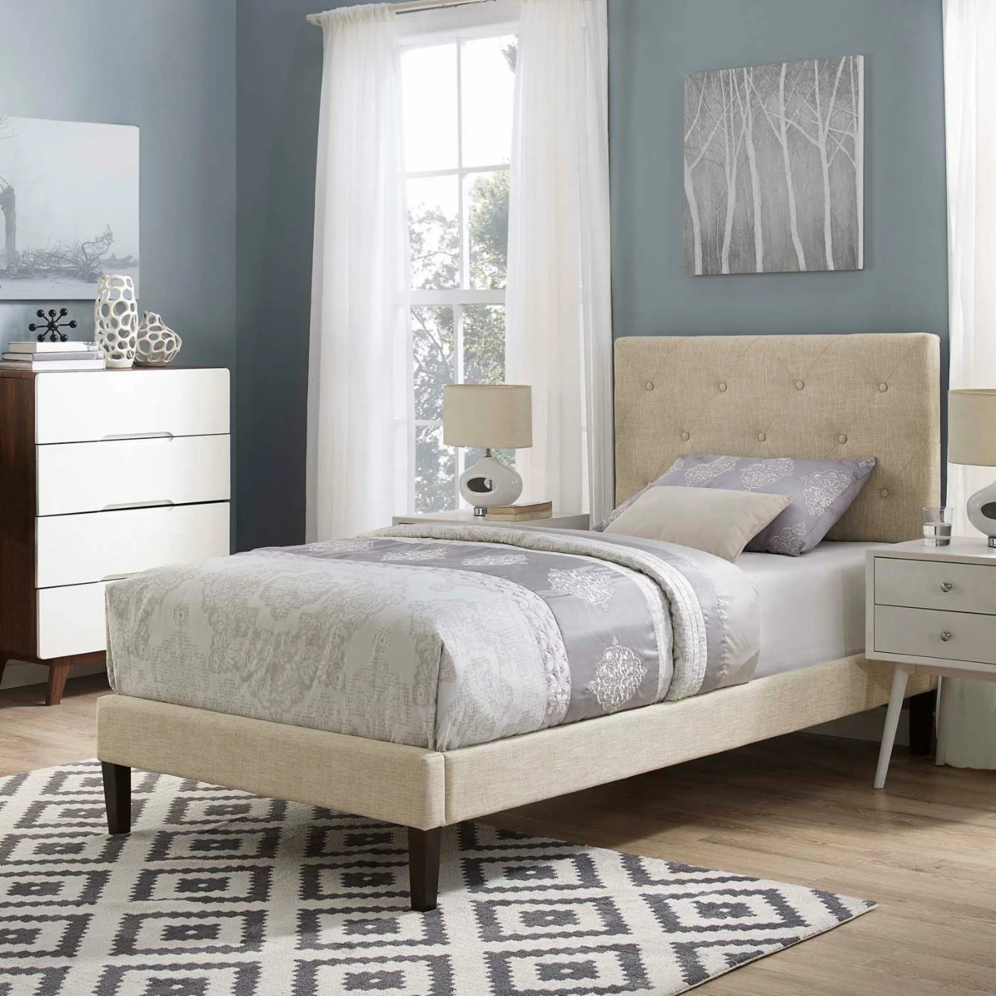Coupon 𧨠King Modway Tarah Platform Bed With Squared Tapered Legs π 6 Coupon 𧨠King Modway Tarah Platform Bed With Squared Tapered Legs π - Image 4