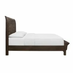 New 😍 Queen HN Home Augusta Transitional Panel Bed With Built-In Bench ✨ -Beds Shop detail2EMER2031
