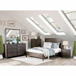 Brand new 🎉 King HN Home Auburn Modern Farmhouse Rustic Panel Bed 💯 -Beds Shop detail2ENLB4483
