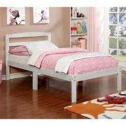Best Sale 😀 Furniture Of America Mibby Twin Platform Bed - Wire-Brushed Gray 🛒 -Beds Shop detail2ENLB5441
