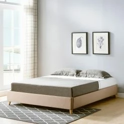 Best Sale π Queen Furniture Of America Rina Mid-Century Upholstered Foundation Bed - Yellow π 15 Best Sale π Queen Furniture Of America Rina Mid-Century Upholstered Foundation Bed - Yellow π -Beds Shop detail2ENLB5644