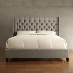 Discount π King HumbleNest Homestead Wingback Tufted Upholstered Platform Bed π₯ 14 Discount π King HumbleNest Homestead Wingback Tufted Upholstered Platform Bed π₯ -Beds Shop detail2HME3069