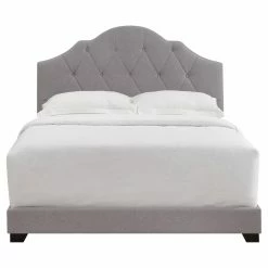 Deals ❤️ King HomeFare Upholstered Camelback Low Profile Bed ❤️ 15 Deals ❤️ King HomeFare Upholstered Camelback Low Profile Bed ❤️ -Beds Shop detail2HOMM2176