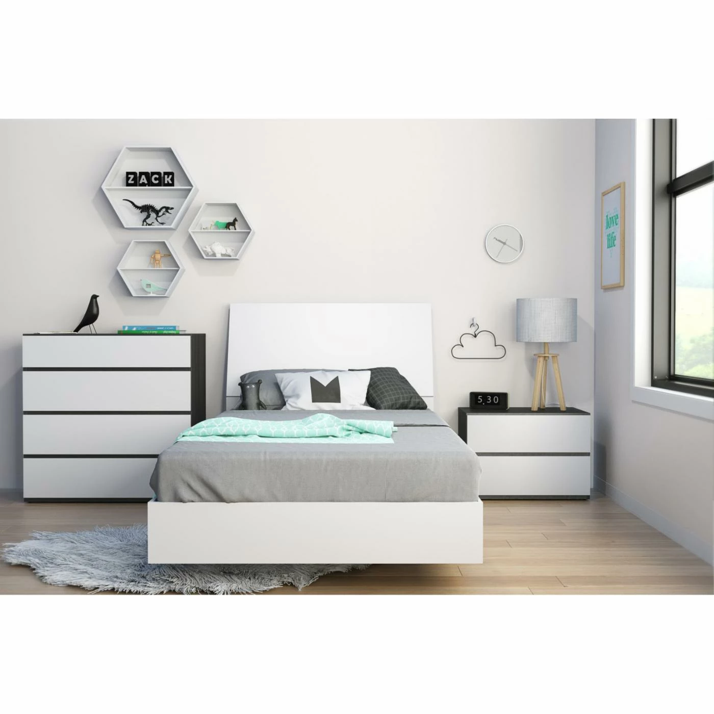 Best reviews of π€© Queen Nexera BLVD Collection Celebri-T Basic White Platform Bed π₯ 6 Best reviews of π€© Queen Nexera BLVD Collection Celebri-T Basic White Platform Bed π₯ - Image 4