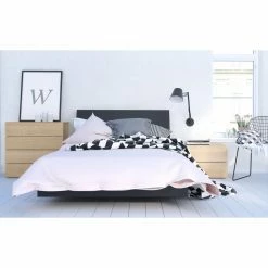 Hot Sale 🛒 Queen Nexera Noir/Opaci-T Wood Platform Bed 🔔 -Beds Shop detail2MFI697