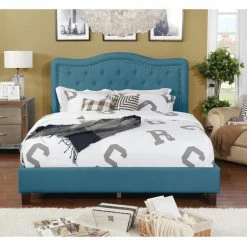Best Sale ✨ Queen Nathaniel Home Angelina Upholstered Platform Bed 🤩 -Beds Shop detail2NATH075
