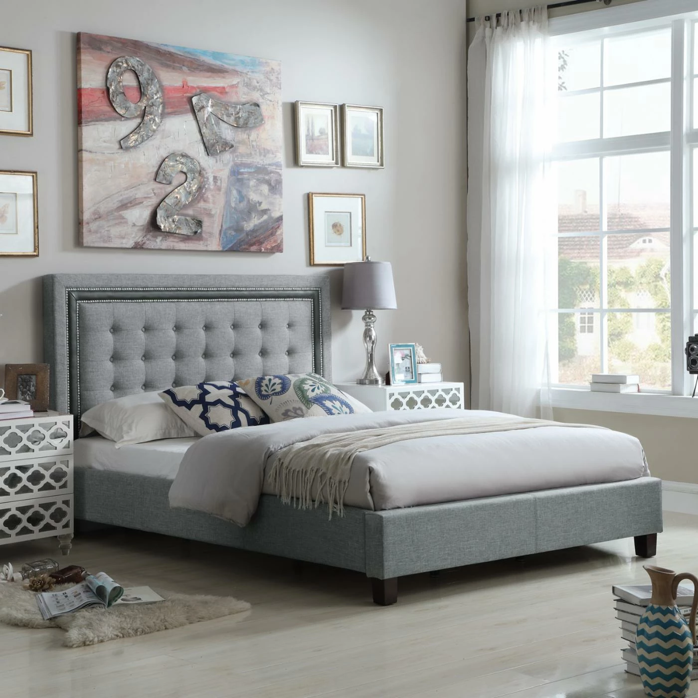 Best Sale π€© Queen Rosevera Rawley Upholstered Panel Bed π₯° 6 Best Sale π€© Queen Rosevera Rawley Upholstered Panel Bed π₯° - Image 4