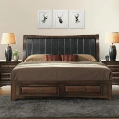 Best Pirce ⌛ King Roundhill Furniture Broval Storage Platform Bed 😉 -Beds Shop detail2ROUN214