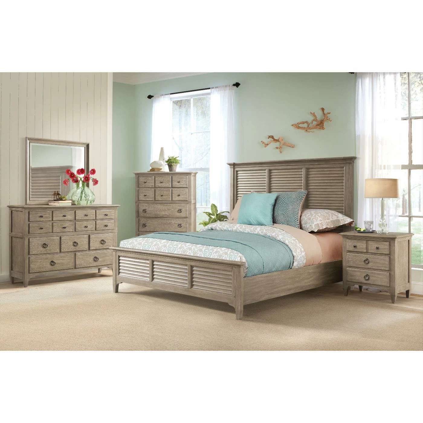 Deals π₯° King Riverside Furniture Myra Louvered Panel Bed π 6 Deals π₯° King Riverside Furniture Myra Louvered Panel Bed π - Image 4