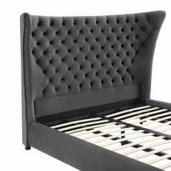 Best reviews of 😍 King TOV Furniture Sassy Upholstered Platform Bed 😀 -Beds Shop detail2TOVF651