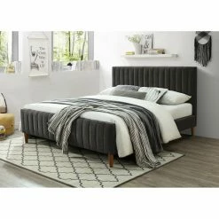Best Pirce 🎉 King Worldwide Home Furnishings Upholstered Platform Bed 💯 -Beds Shop detail2WORW440