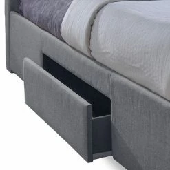 Brand new 💯 King Baxton Studio Sarter Upholstered Storage Platform Bed ✔️ -Beds Shop detail2WSI2591