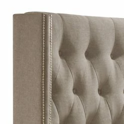 Budget π King Baxton Studio Katherine Upholstered Wingback Platform Bed π₯ 11 Budget π King Baxton Studio Katherine Upholstered Wingback Platform Bed π₯ -Beds Shop detail2WSI2597