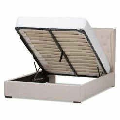 Budget π HN Home Centennial Transitional Upholstered Queen Size Gas-Lift Platform Bed π 15 Budget π HN Home Centennial Transitional Upholstered Queen Size Gas-Lift Platform Bed π -Beds Shop detail2WSI3336