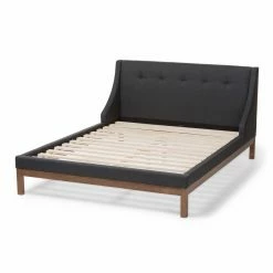 Cheap 👏 Queen Baxton Studio Louvain Upholstered Platform Bed 🌟 -Beds Shop detail2WSI3845