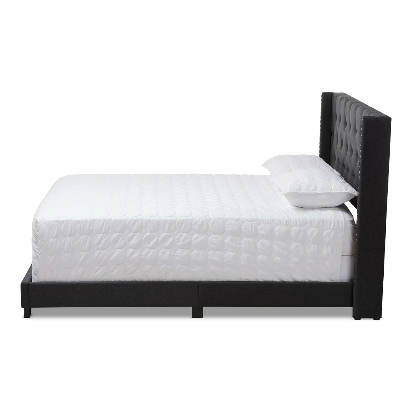 Flash Sale β¨ King Baxton Studio Brady Upholstered Low Profile Bed π₯° 6 Flash Sale β¨ King Baxton Studio Brady Upholstered Low Profile Bed π₯° - Image 4