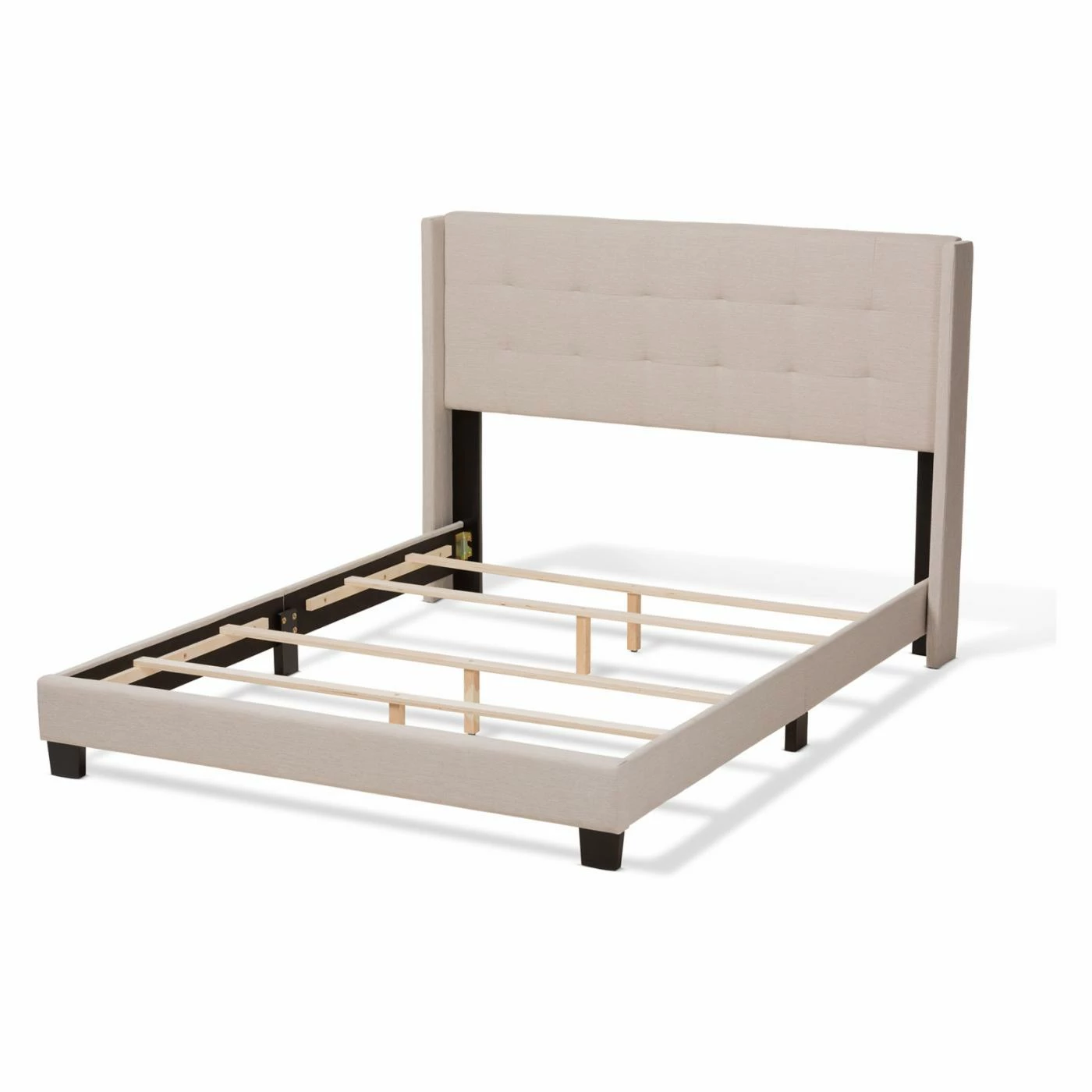 Outlet β€οΈ King Baxton Studio Lisette Upholstered Low Profile Bed π 6 Outlet β€οΈ King Baxton Studio Lisette Upholstered Low Profile Bed π - Image 4