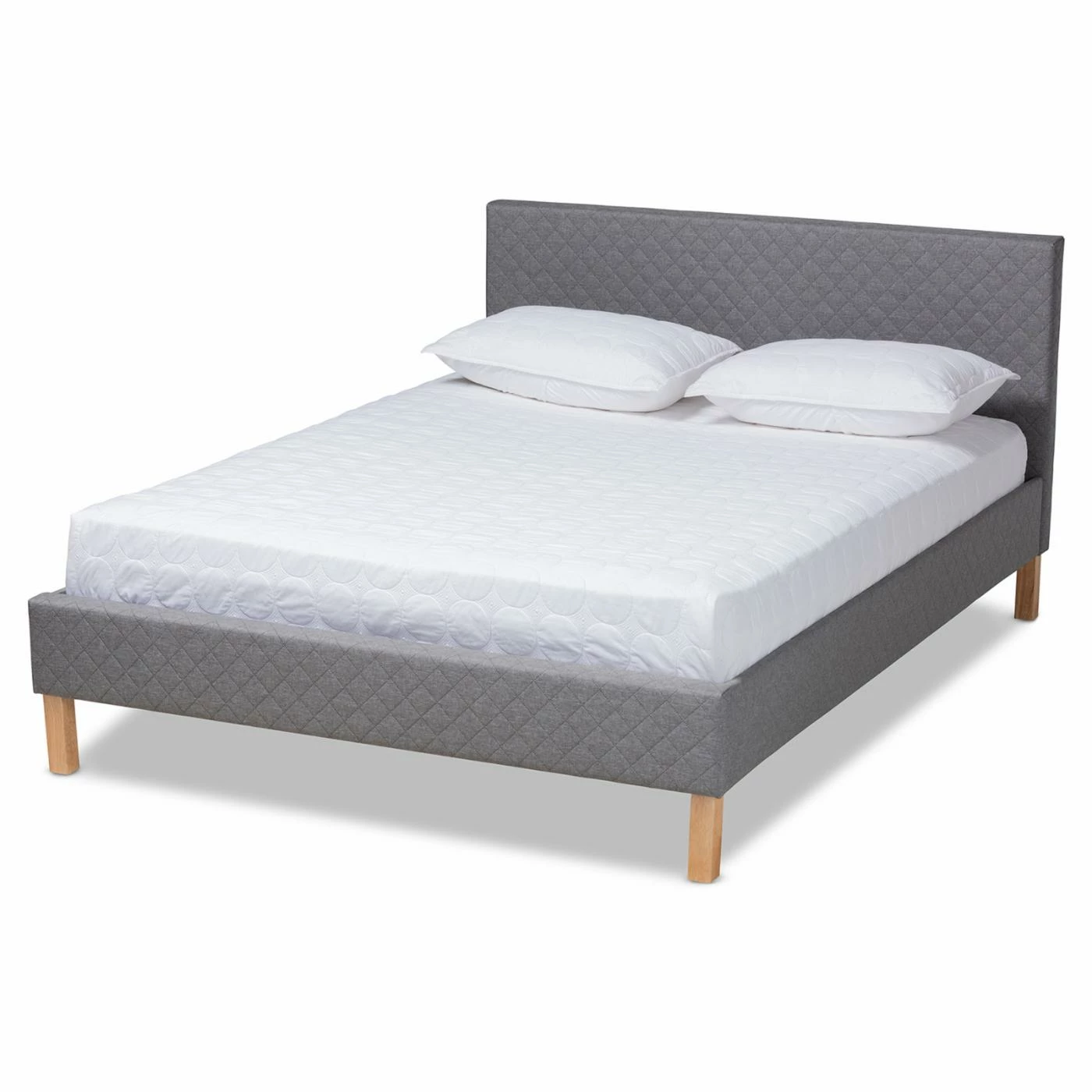 Budget π King Baxton Studio Aneta Upholstered Platform Bed π 6 Budget π King Baxton Studio Aneta Upholstered Platform Bed π - Image 4