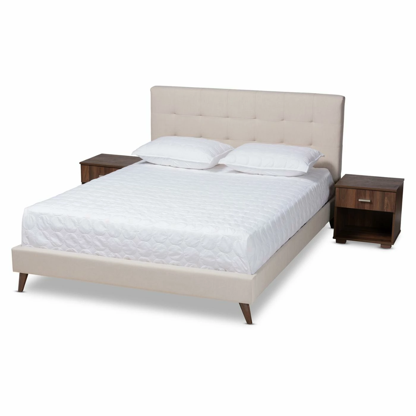 Best reviews of π Full/Double Baxton Studio Maren Upholstered Platform Bed With Nightstands π 6 Best reviews of π Full/Double Baxton Studio Maren Upholstered Platform Bed With Nightstands π - Image 4
