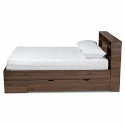 Cheap 🎁 Queen Baxton Studio Tristan Platform Storage Bed ❤️ -Beds Shop detail2WSI4982