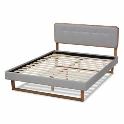 Best Pirce 🥰 King Baxton Studio Sofia Platform Bed 😉 -Beds Shop detail2WSI4989