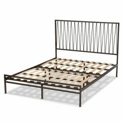 Promo 🛒 Queen Baxton Studio Jeanette Platform Bed 🥰 -Beds Shop detail2WSI5054