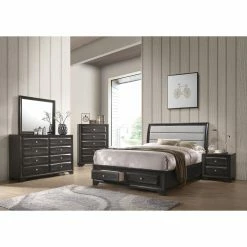 Best Sale 👏 King Acme Furniture Soteris Sleigh Storage Bed 🤩 -Beds Shop detail3ACM3963