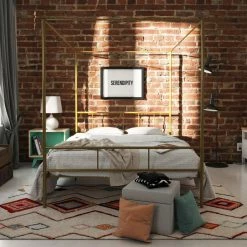 Buy π King Novogratz Marion Canopy Platform Bed π 17 Buy π King Novogratz Marion Canopy Platform Bed π -Beds Shop detail3AMW1620