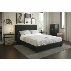 Hot Sale π― Queen Mainstays Faux Leather Platform Bed π― 13 Hot Sale π― Queen Mainstays Faux Leather Platform Bed π― -Beds Shop detail3AMW1638