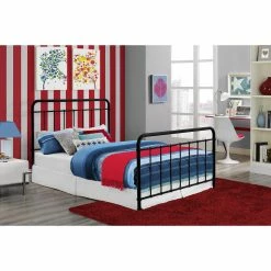 Budget ✔️ King DHP Brooklyn Panel Bed 🎉 -Beds Shop detail3AMW937
