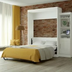 Best Pirce π Queen Bestar Edge Murphy Wall Bed With 1-Door And 3-Shelf Attached Storage Unit β¨ 17 Best Pirce π Queen Bestar Edge Murphy Wall Bed With 1-Door And 3-Shelf Attached Storage Unit β¨ -Beds Shop detail3BES570