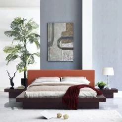 Budget 🎁 Modway Freja Platform Bed With Nightstands - Queen 😉 -Beds Shop detail3EEI1460