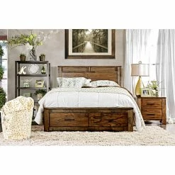 Best deal 😍 California King HN Home Corvallis Transitional Storage Platform Bed 🤩 -Beds Shop detail3ENLB2953