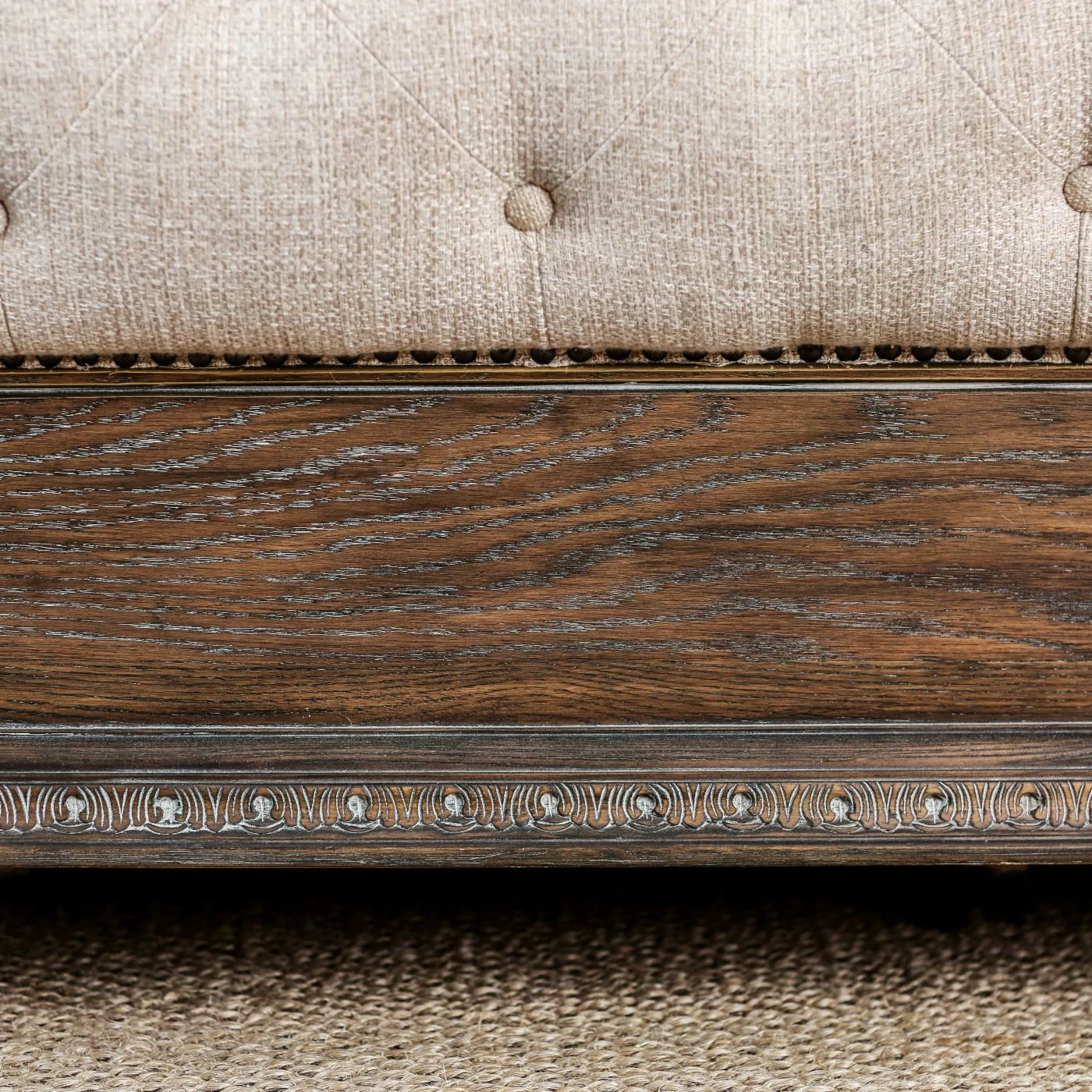 Best Sale π Queen Furniture Of America Cleon III Traditional Tufted Fabric Sleigh Bed π 8 Best Sale π Queen Furniture Of America Cleon III Traditional Tufted Fabric Sleigh Bed π - Image 6