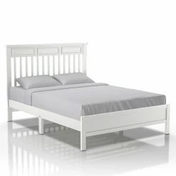 Best reviews of ✔️ Full/Double Furniture Of America Lowder Traditional Slatted Platform Bed - Gray 👏 -Beds Shop detail3ENLB5569