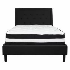 Best Pirce ⌛ King Flash Furniture Roxbury Tufted Upholstered Platform Bed With Pocket Spring Mattress ✔️ 17 Best Pirce ⌛ King Flash Furniture Roxbury Tufted Upholstered Platform Bed With Pocket Spring Mattress ✔️ -Beds Shop detail3FLSH2092