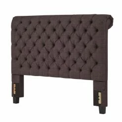 Flash Sale 🤩 King Weston Home Ellesmere Tufted Upholstered Sleigh Bed 😍 -Beds Shop detail3HME2863