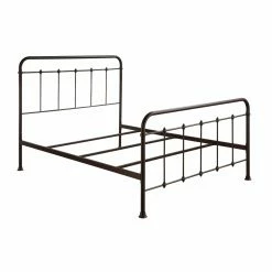 Wholesale 👏 HomeFare Curved Finial Frame Metal Panel Bed - King 🥰 -Beds Shop detail3HOMM2256