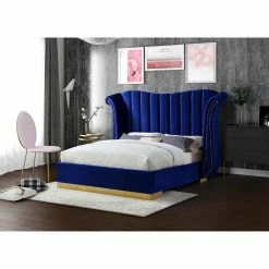 New β King Meridian Furniture Inc Flora Upholstered Wingback Low Profile Bed With Nailhead Trim π₯ 13 New β King Meridian Furniture Inc Flora Upholstered Wingback Low Profile Bed With Nailhead Trim π₯ -Beds Shop detail3MERI594